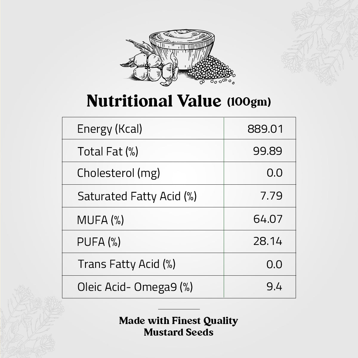 Cold Pressed Mustard Oil