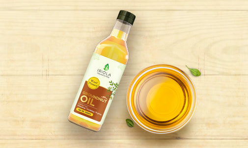 wood pressed groundnut oil for cooking enhancing taste and nutritional value