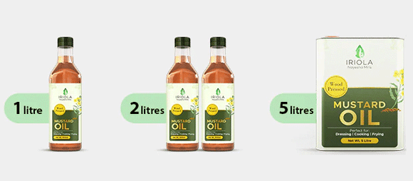 Iriola oils in different sizes